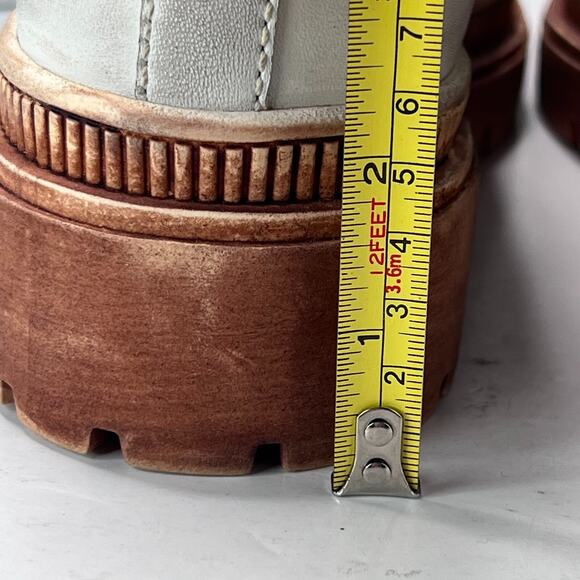 Roan Kinship Leather Lace Up Boots Almond Bone HD FR85952 Women's US 8 NWB - Picture 8 of 11